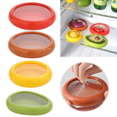 4Pcs Silicone Avocado Saver Reusable Food Savers Fresh Stretch Pod for Fridge - Image 1 of 4