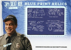 Jay & Silent Bob Reboot Skybox Blue Print Relic BPR-24 Diedrich Bader as Guard