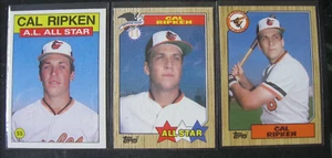 CAL RIPKEN 3-CARD LOT 1986 Topps '85 AL Leaders/'87 Topps '86 Leaders/'87 #784 - Picture 1 of 2