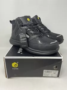 FitVille Men's Safety Steel Toe Shoes Work Boots Industrial Anti-Slip Size: 8W - Picture 1 of 12