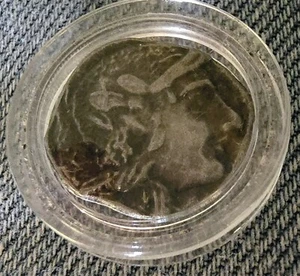 1877 China Empire 1/2 Miscal Coin Great Shape Kept In Plastic Case To Protect - Picture 1 of 2