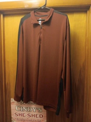 Pullover de golf para hombre PGA Tour manga larga 1/4 cremallera forrado de malla talla XL, Airflux. Foto 1 de 4