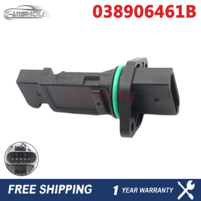 Sensor de flujo de masa de aire MAF 038906461B para Volkswagen Bora Caddy Fox Golf Beetle Foto 1 de 4