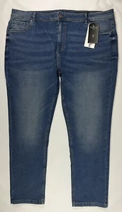 The Perfect Jean NYC Herren 48 x 32 schmale Passform Stretch mittlere Waschung Jeans $ 120 NEU Neu mit Etikett - Bild 1 von 11