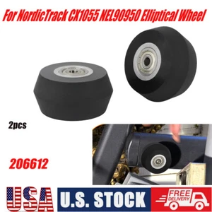 2pcs Elliptical Wheel Replacement Roller For NordicTrack CX1055 NEL90950 #206612 - Picture 1 of 9