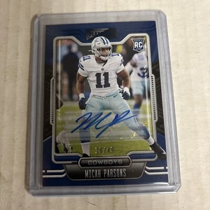 2021 Panini Playbook - Rookie Platinum Signatures #145 Micah Parsons /49 (AU,... - Foto 1 di 3