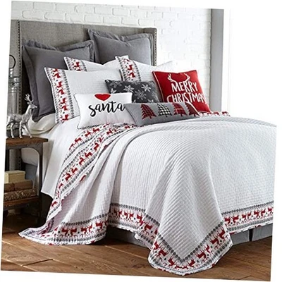  Merry & Bright Collection - Juego de edredón Rudolph -/Tamaño Cal - Rey Navidad Foto 1 de 4