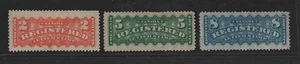 CANADÁ 1875-1888 SCOTT #F1-#F3 COMO NUEVO EL 2C. & 8C. SON BISAGRAS EL 5C. NO TIENE GOMA - Imagen 1 de 2