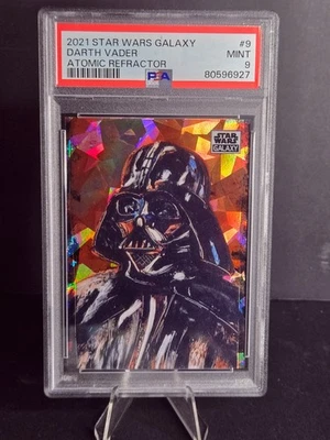 2021 Star Wars Galaxy #9, Darth Vader  Atomic Refractor # /150 PSA 9! 🔥🔥 - Image 1 of 2