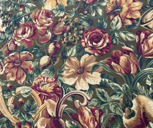 Ralph Lauren Balmoral Horns Tablecloth 70x52" Classic Floral Fruit Rare Estate - Picture 1 of 4