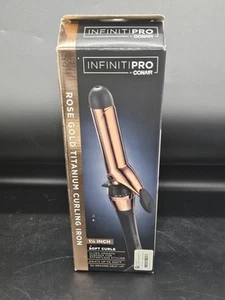 INFINITIPRO BY CONAIR Rose Gold Titanium 1 1/4-Inch Curling iron - Picture 1 of 8