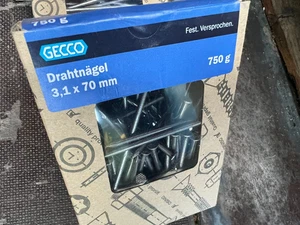 Marken Paket Drahtnägel Nagel 3,1x70mm blank  DIN1151 /  AKTION Cont2Pal4 - Bild 1 von 3