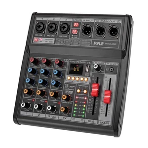 3 Channel DJ Mixer Audio Interface with 16 Effects USB Phantom Power EQ Controls - Picture 1 of 7