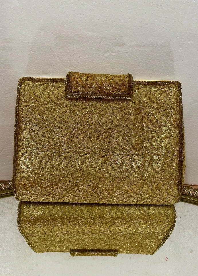 Vintage Gold Embellished La Regale Evening Bag Clutch - Image 1 of 2