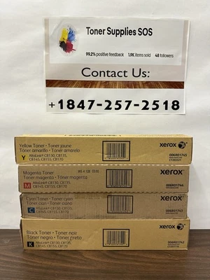 Genuine Sealed Boxes OEM Xerox Toner Set 006R01742 006R01743 006R01744 006R01745 - Image 1 of 4