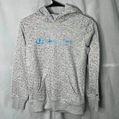 Sudadera con capucha gris a lunares Champion Girls 14/16 Foto 1 de 4