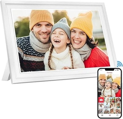 10.1 Inch WiFi Digital Electronic Photo Frame, IPS HD Touch Screen, Built in 16G - Image 1 of 4