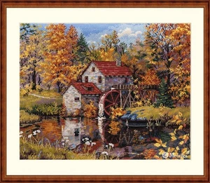 Merejka Watermill Counted Cross Stitch Kit - Picture 1 of 1