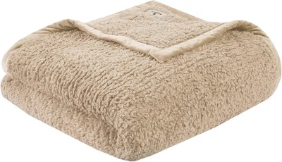 Woolrich Burlington Berber Blanket Super Soft, Cozy Full/Queen, Tan  - Image 1 of 4