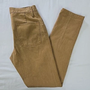 Taylor Stitch Canvas Chore Hose khaki hellbraun Knopfleiste Herren 31 x 35 schmal - Bild 1 von 22