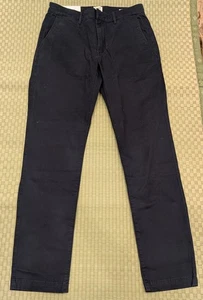 Neu mit Etikett Flint and Tinder 365 schmale marineblaue Herren-Chinohose Größe 31 x 32 - Bild 1 von 6