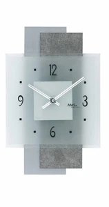 Modern wall clock with quartz movement from AMS AM W9443 NEW - Picture 1 of 1