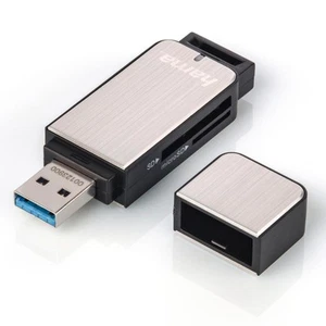 Czytnik kart Hama USB 3.0 z aluminiową obudową (SD, SDHC, SDXC, microSD/microSDHC - Zdjęcie 1 z 9