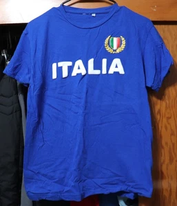 Maglietta Italia Futebol Calcio Italia Nazionale Calcio Blu Adulto Small - Foto 1 di 5