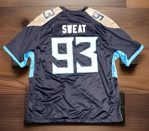 Nike T'Vondre Sweat Tennesse Titans Jersey #93 Mens 2XL - Picture 1 of 8