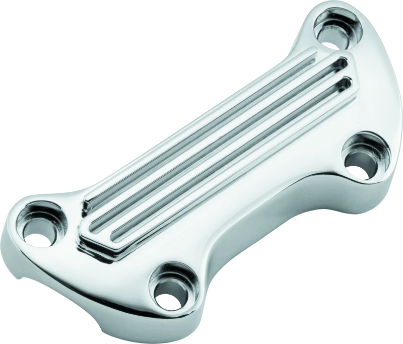 Abrazadera de manillar con aletas cromadas Bikers Choice 74-up * Se adapta a Harley Davidson Foto 1 de 1