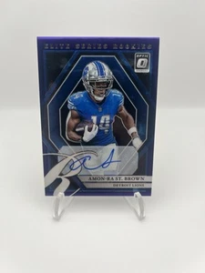 AMON-RA ST BROWN AUTO /25 RC 2021 Panini Donruss Optic Series Detroit Lions  - Bild 1 von 2