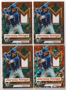 x4 Bobby Witt Jr. 2025 Donruss Baseball Jersey Kings Card lot Kansas City Royals - Picture 1 of 1