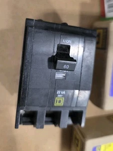 Square D QOB360VH circuit breaker 3pole 60 amp 22k aic bolt on NEW! - Picture 1 of 2
