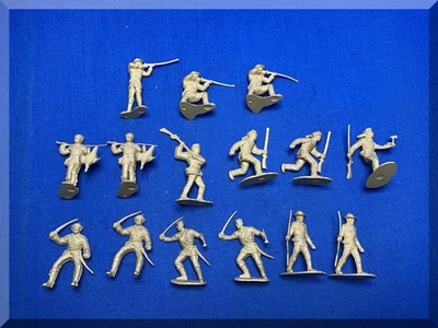 JUEGO DE COLECCIÓN MARX 54mm FIGURA COLOR COLOR A JUEGO BRONCEADO CAZADORES FRONTERIZOS FUSILEROS Foto 1 de 4