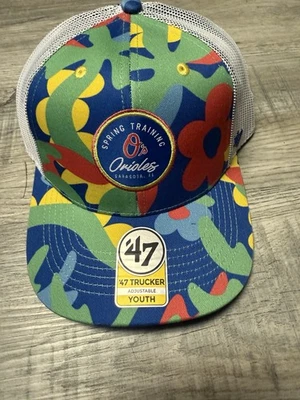 Baltimore Orioles Youth Baseball Cap 47 MLB Brand Hat Spring Training - Image 1 of 2