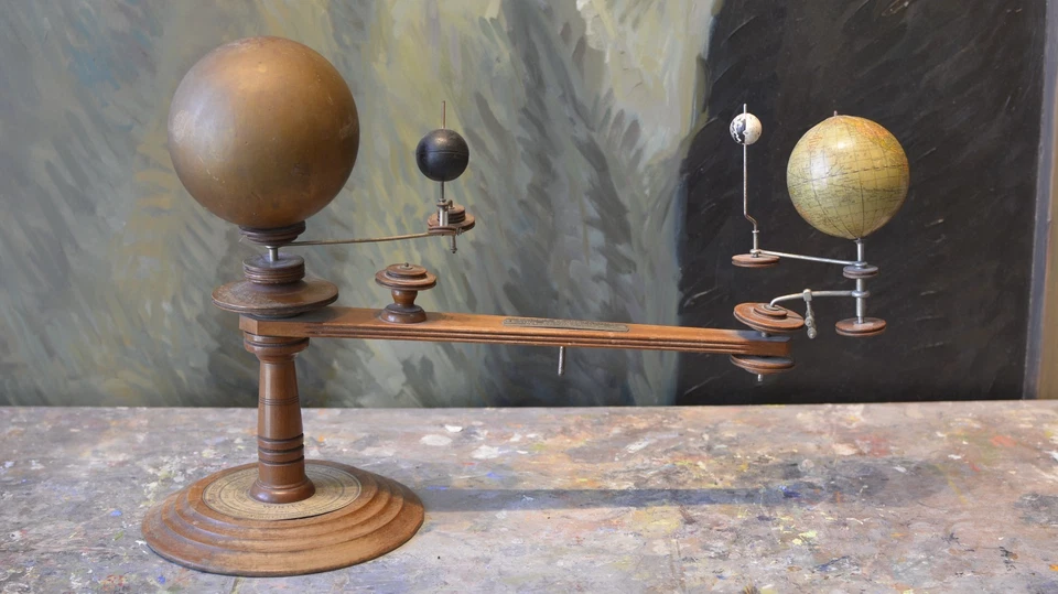 Orrery Planetario Trippensee de Laing. Alrededor de 1900.  Original. Antiguo. Increíble. Foto 1 de 4