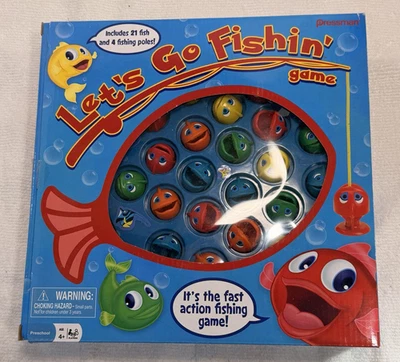 Pressman Let's Go Fishin' Fast Action Fishing Game 2015 100% Complete - Image 1 of 4