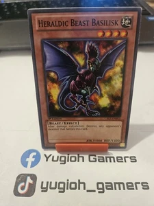Yu-Gi-Oh Heraldic Beast Basilisk CBLZ 1st Edition Common Light Played  - Picture 1 of 1