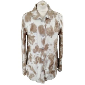 Anthropologie Pilcro Womens Denim Jacket Brown Size M Tie Dye Cotton RRP €158 - Picture 1 of 10