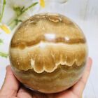 1.12kg yellow jade ball home Decorative products crystal