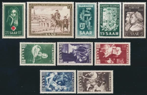 SAARLAND Jahrgang 1951 tadellos postfrisch komplett Michel 118,- - Bild 1 von 1