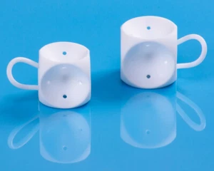 Pessario a CUBO con drenaggio in silicone medicale dispositivo medico - Imagen 1 de 2