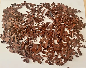 Lego Reddish Brown Bulk Lot All New 100s of Parts FREE POST 700gm - Picture 1 of 7