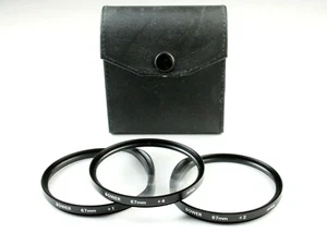 Bower 67mm Close-up Filter Lens Set +1, +2, +4 Diopters w/Case - Picture 1 of 2