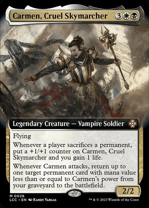 Carmen, Cruel Skymarcher Extended Art Reg #26 | LCC Lost Caverns of Ixalan | MTG - Image 1 of 1