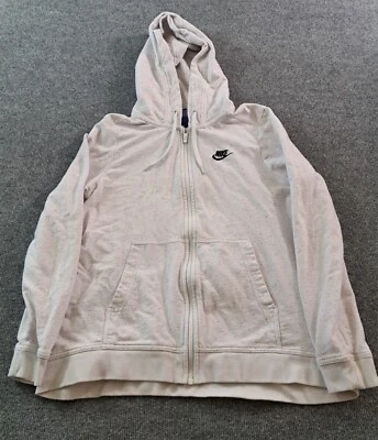 Chaqueta con capucha Nike para mujer talla mediana multicolor cremallera completa ropa deportiva algodón  Foto 1 de 4