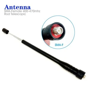 SMA-F Rod Telescopic Antenna for Baofeng UV-5R 888S 5RE UV-82 Radio 400-470MHZ - Picture 1 of 7