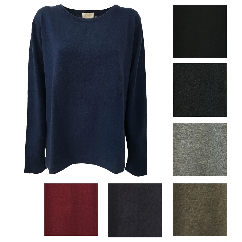 Ca' Vagan Jersey Frau 90%Wolle 10%Kaschmir Mod. 13201 Made Aus Mongolei - Bild 1 von 1