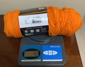 Partial 4 oz Skein Red Heart Super Saver Yarn Pumpkin No Dye Lot Color 0254 - Picture 1 of 4