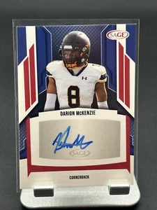 Darion McKenzie .. ROOKIE AUTO .. Merrimack Warriors-2024 Sage A-DM2-Steelers - Bild 1 von 2